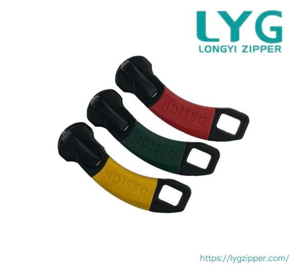 High quality black metal slider with super special pull manufactured by LYG ZIPPER