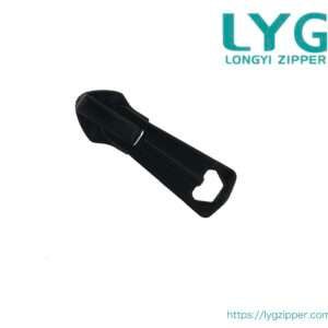 High quality black standard slider for nylon coil zipper manufactured by LYG ZIPPER