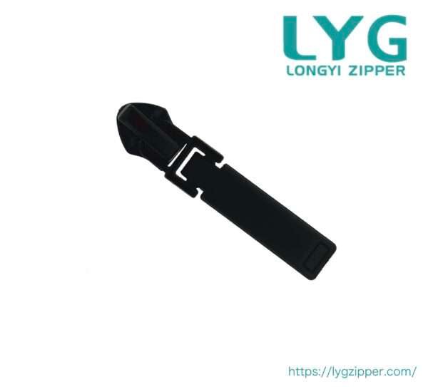 High quality black standard slider for nylon zipper manufactured by LYG ZIPPER