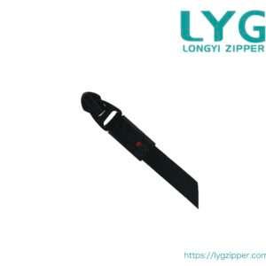 High quality black zipper slider with fancy pull manufactured by LYG ZIPPER