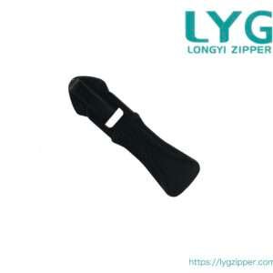 High quality durable black slider for nylon coil zipper manufactured by LYG ZIPPER