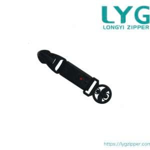 High quality durable black slider for nylon zipper manufactured by LYG ZIPPER