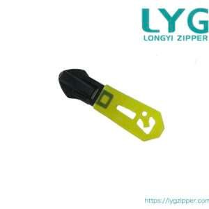 High quality extra-lightweight coil zipper slider with fancy pull manufactured by LYG ZIPPER