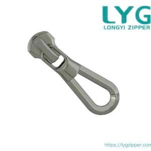High quality extra-lightweight metal zipper slider with super cool pull manufactured by LYG ZIPPER