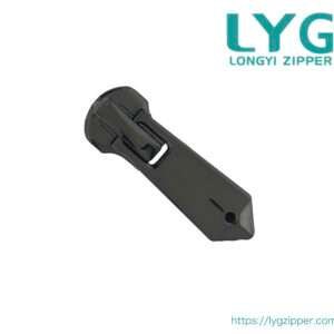 High quality fancy black metal slider for metal zipper manufactured by LYG ZIPPER