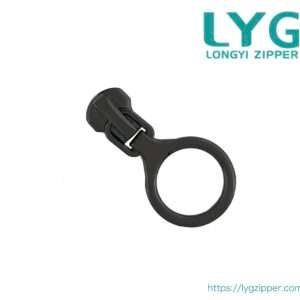 High quality metal zipper slider with fancy circle pull manufactured by LYG ZIPPER