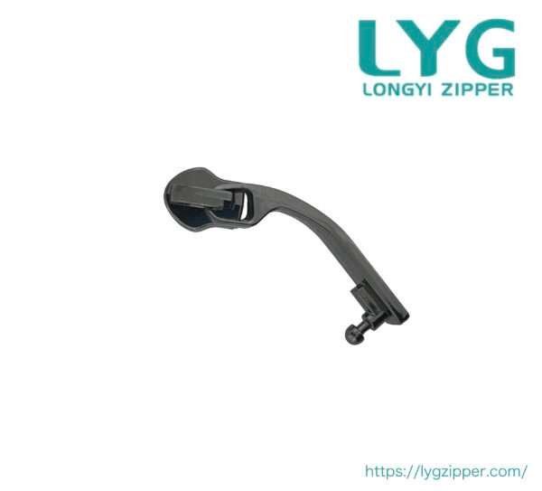 High quality nylon coil zipper slider with specially designed pull manufactured by LYG ZIPPER