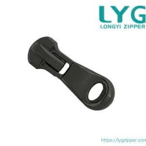 High quality robust black metal slider for metal zipper manufactured by LYG ZIPPER
