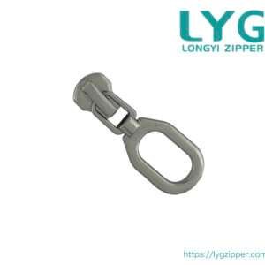 High quality silver metal slider for metal zipper manufactured by LYG ZIPPER