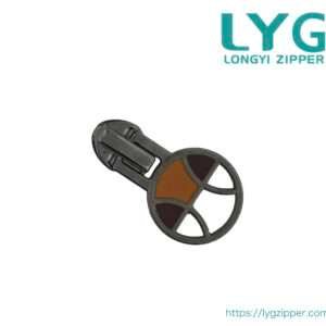 High quality slider with custom unique pull for nylon coil zipper manufactured by LYG ZIPPER