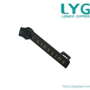 High quality specially designed black slider for nylon coil zipper manufactured by LYG ZIPPER