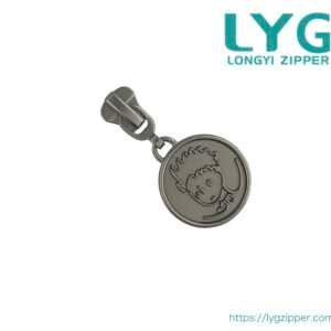 High quality specially designed plastic zipper slider with unique custom pull manufactured by LYG ZIPPER